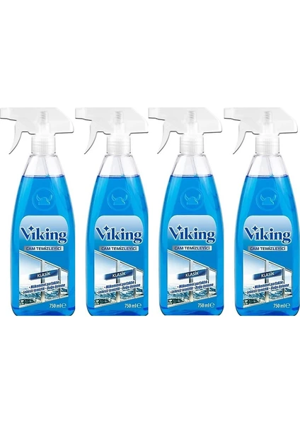 Viking Cam Temizleyici Klasik 750 Ml*4 Adet