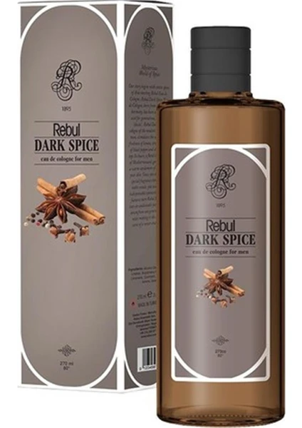 Rebul 250ML Dark Spice Kolonya Cam Şişe