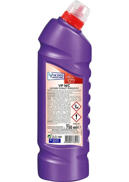 Viking Vp Wc Cleaner Hijyenik Tuvalet Temizleyici 750 ml